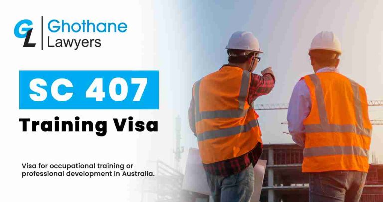 SC 407 Training Visa
